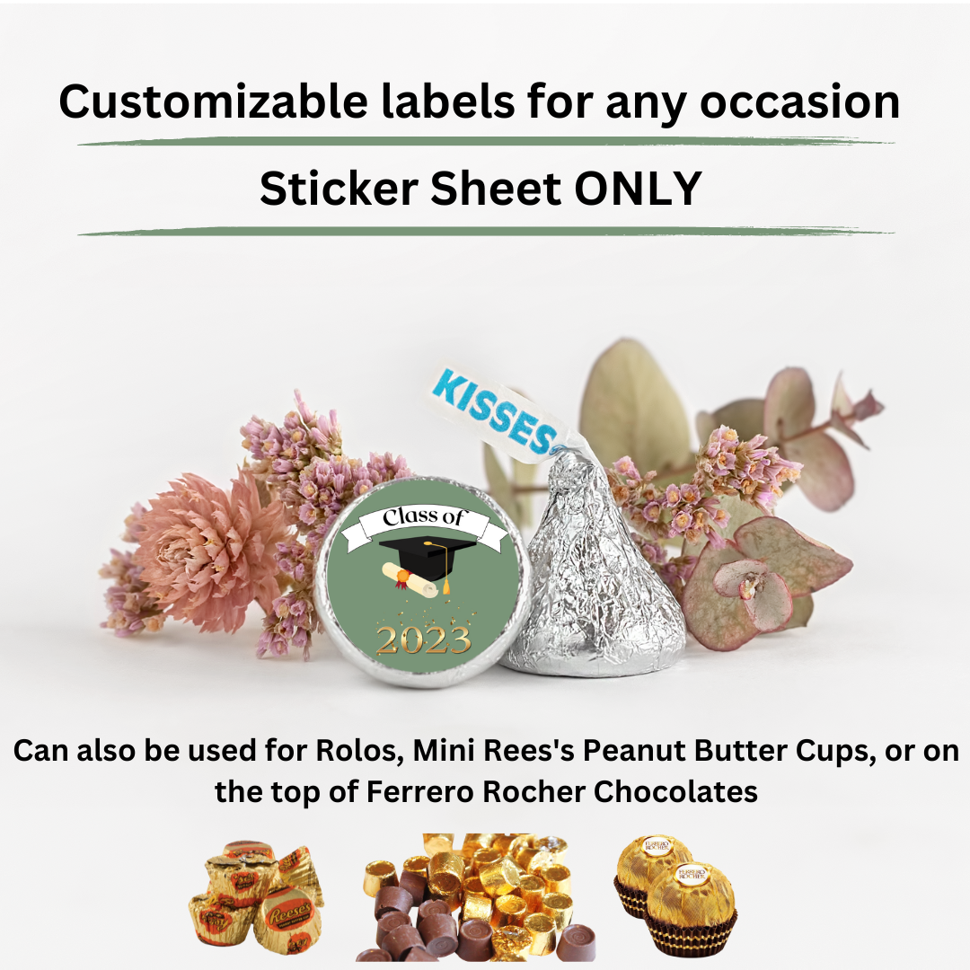 Mini Chocolate Stickers - Graduation