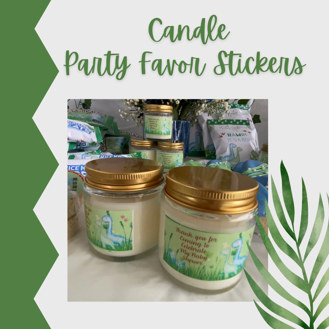 Candle Stickers set of 24 - CUSTOM