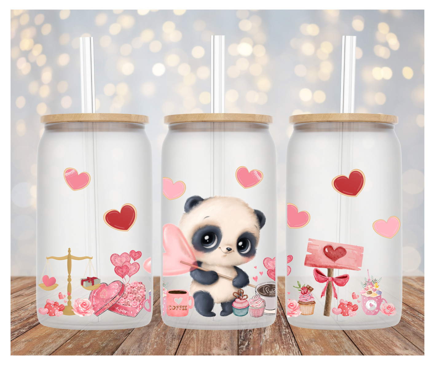 Valentines Panda - Libby Cup