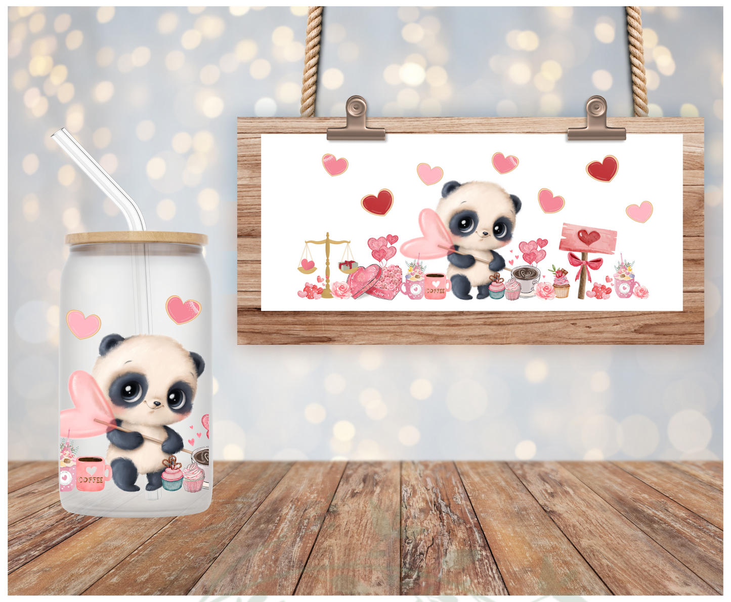 Valentines Panda - Libby Cup