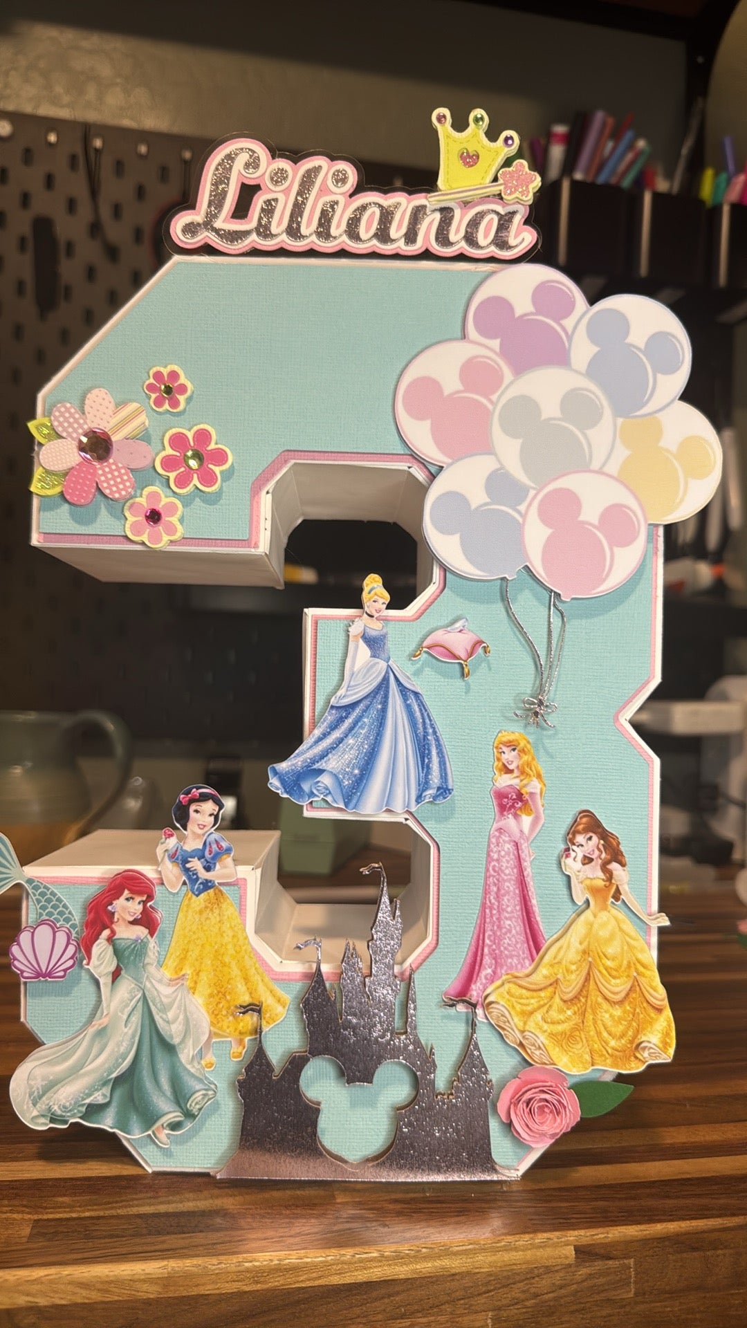Princess - 3D Number/ Letter