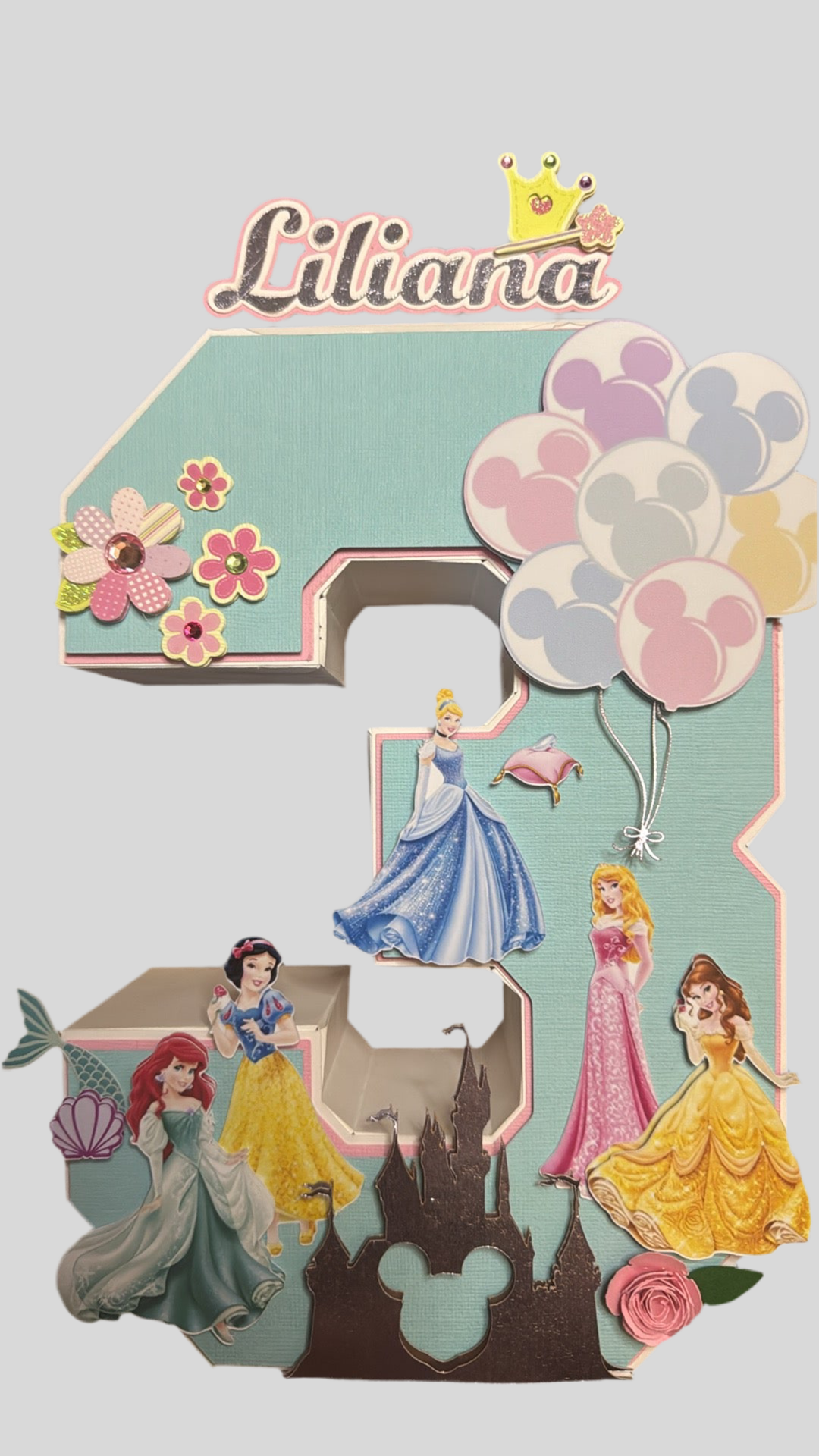 Princess - 3D Number/ Letter