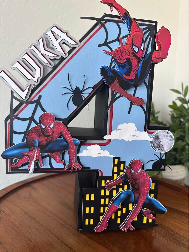 Spiderman - 3D Number/ Letter