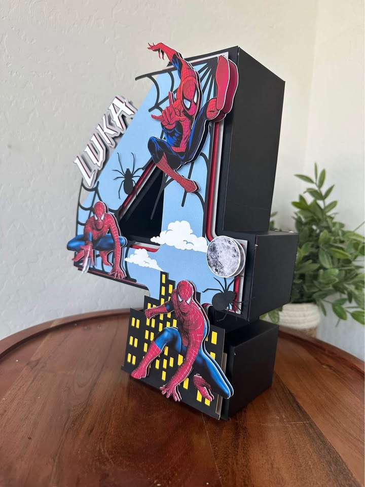 Spiderman - 3D Number/ Letter