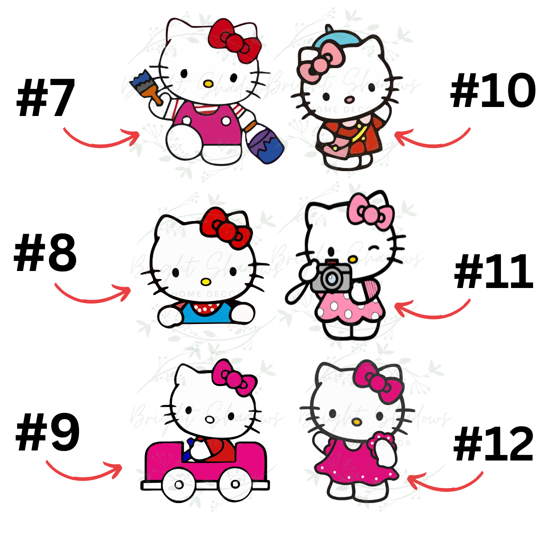 Mini Chocolate Stickers - Kitty
