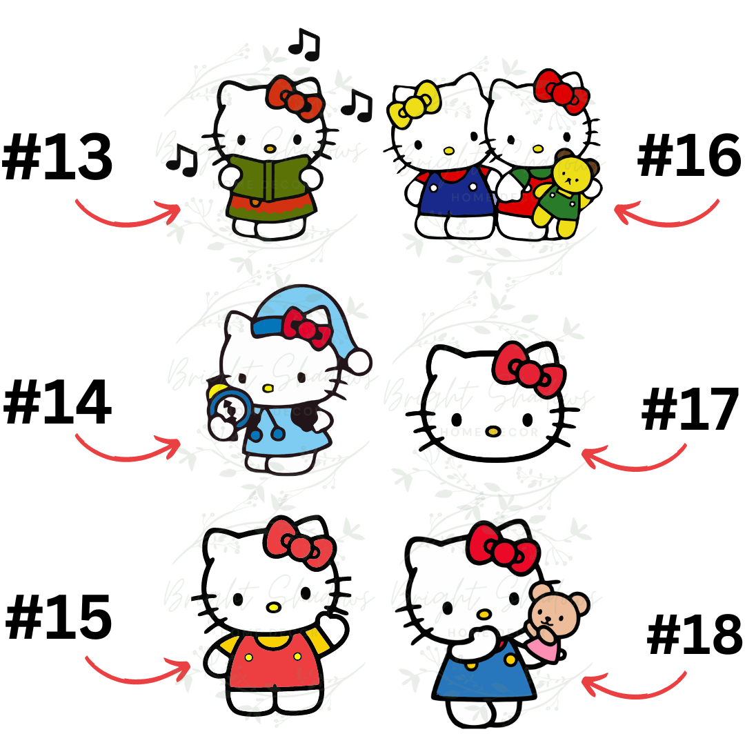 Mini Chocolate Stickers - Kitty