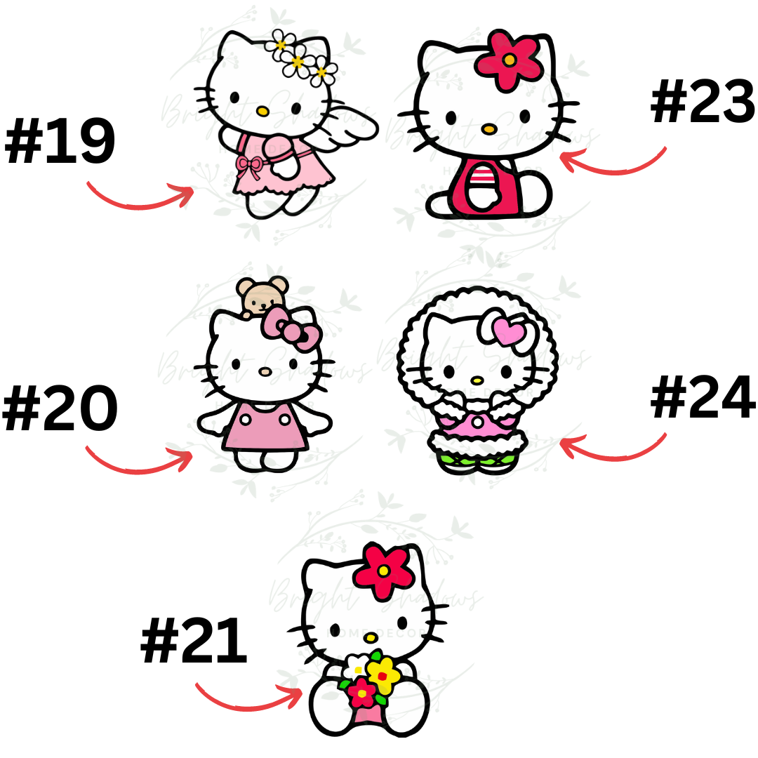 Mini Chocolate Stickers - Kitty