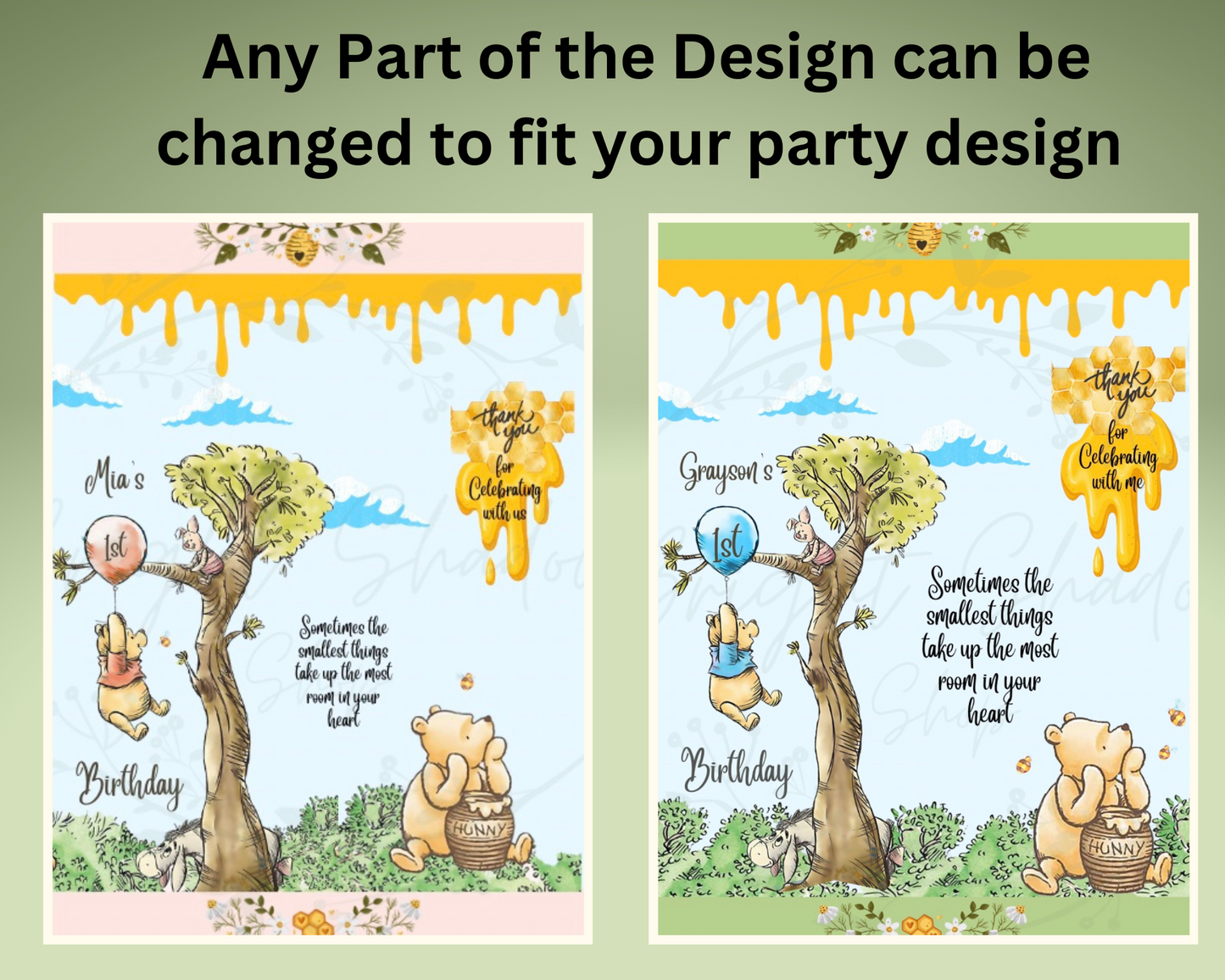 Juice Pouch Stickers - Pooh Bear