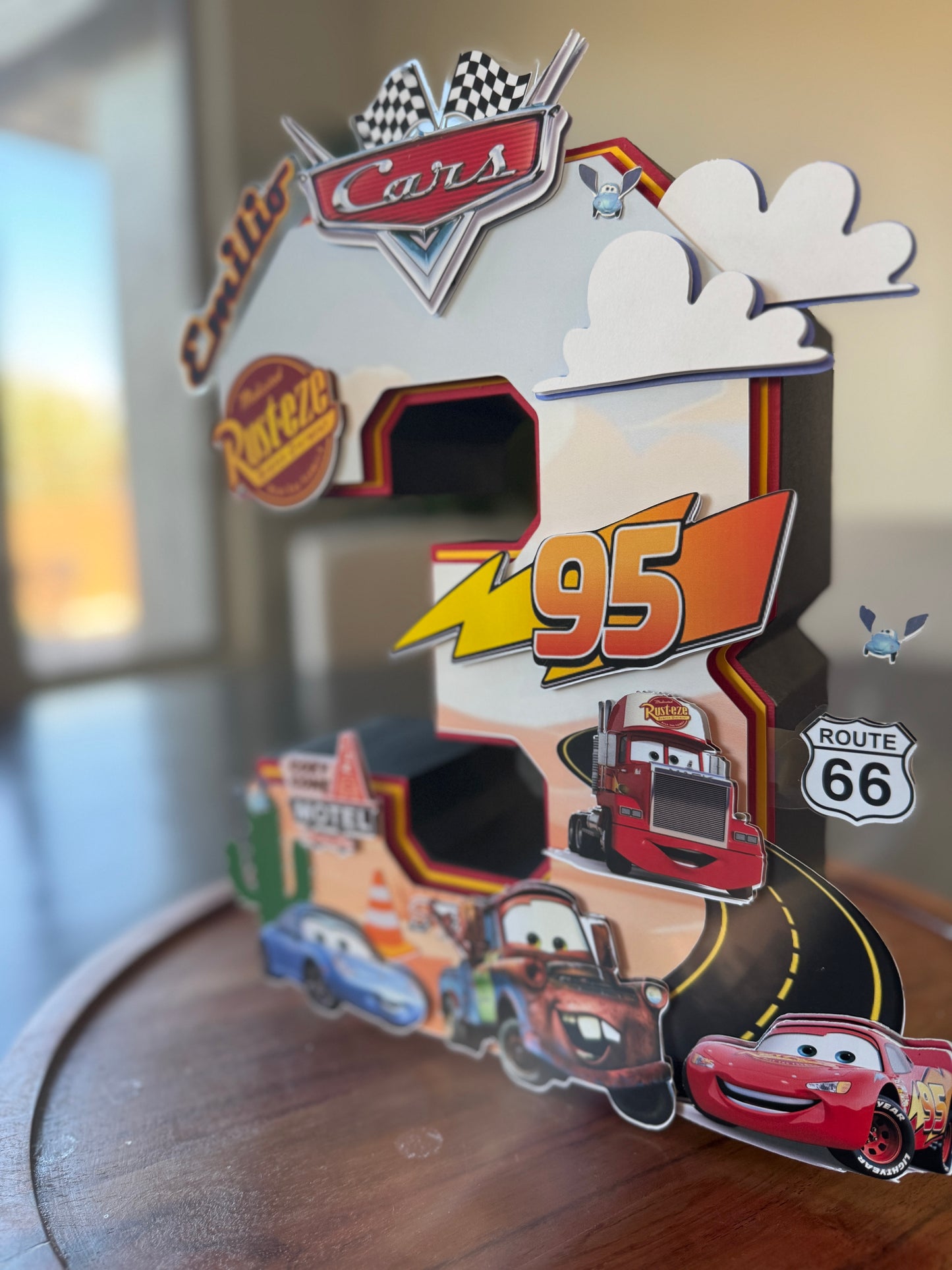 Cars movie - 3D Number/ Letter