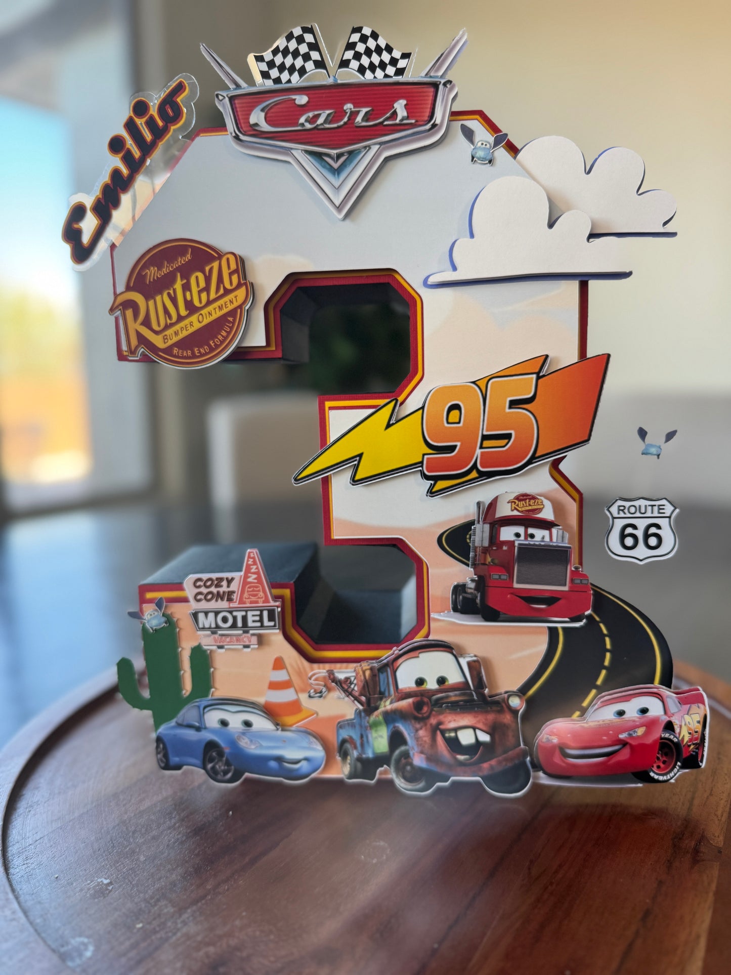 Cars movie - 3D Number/ Letter