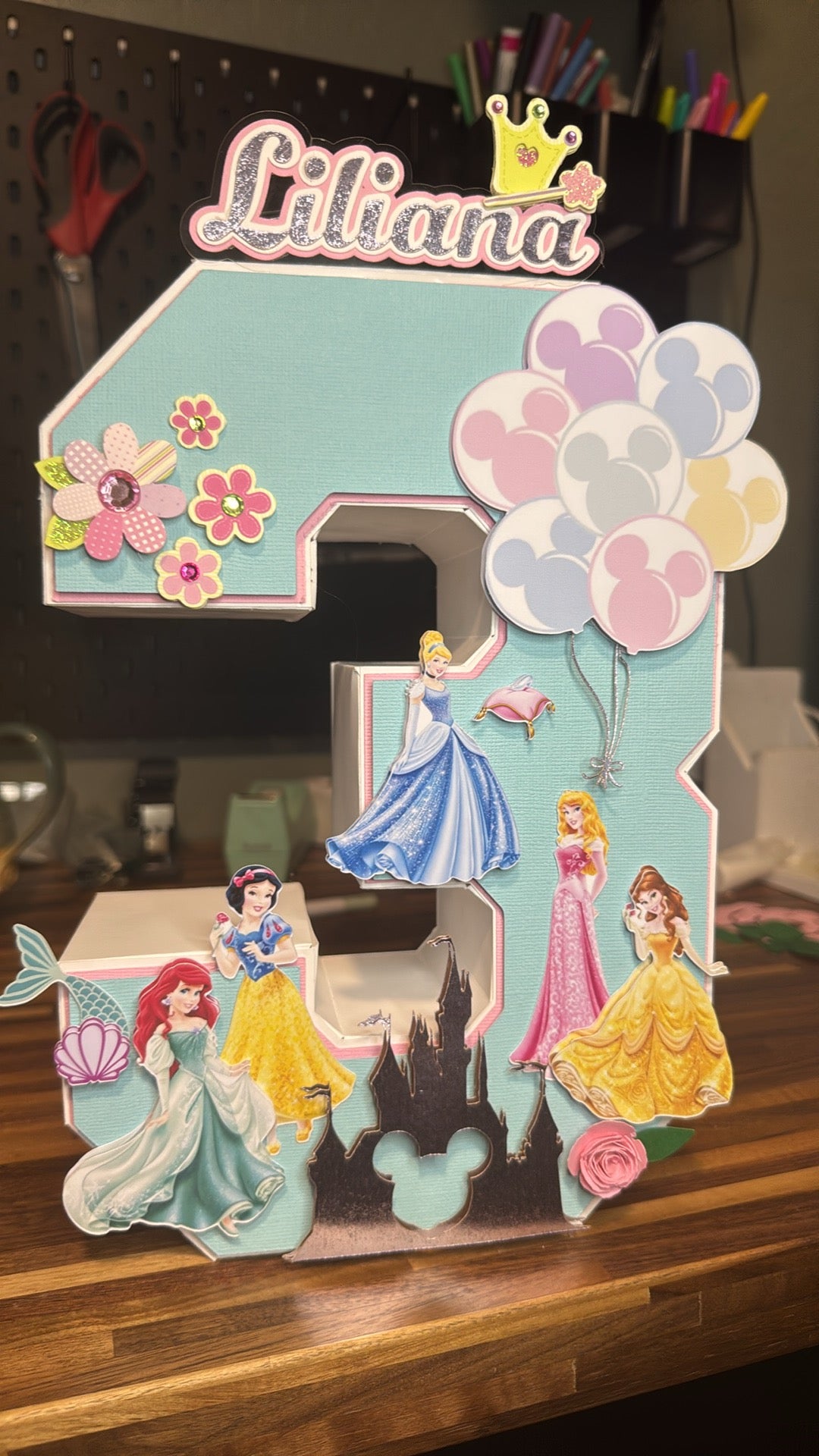Princess - 3D Number/ Letter