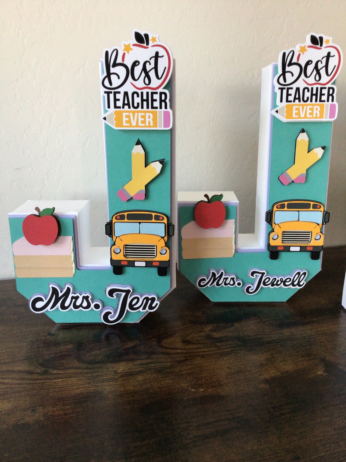 Teacher - 3D Number/ Letter