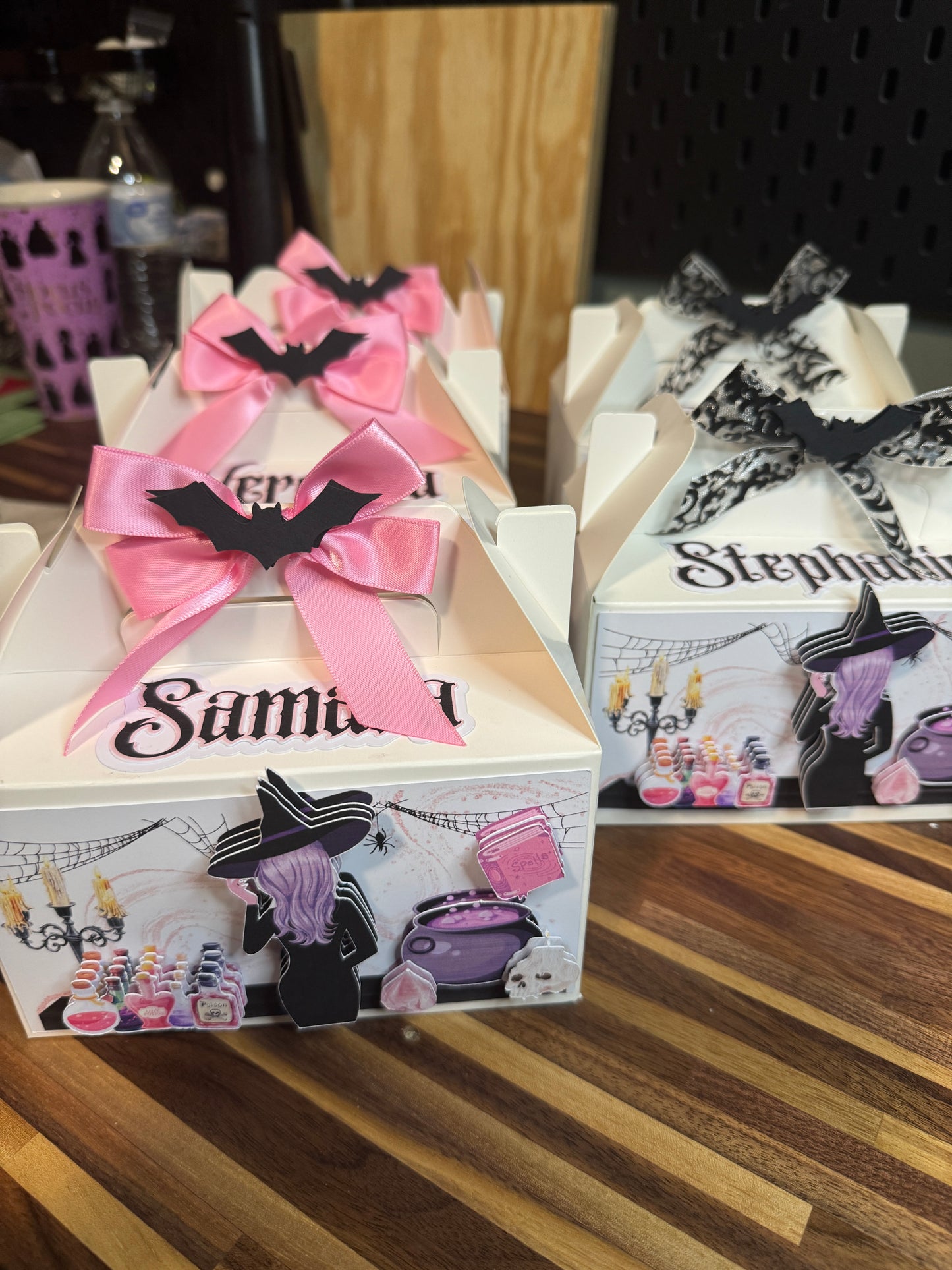 Spooky in Pink Witch- Gable box