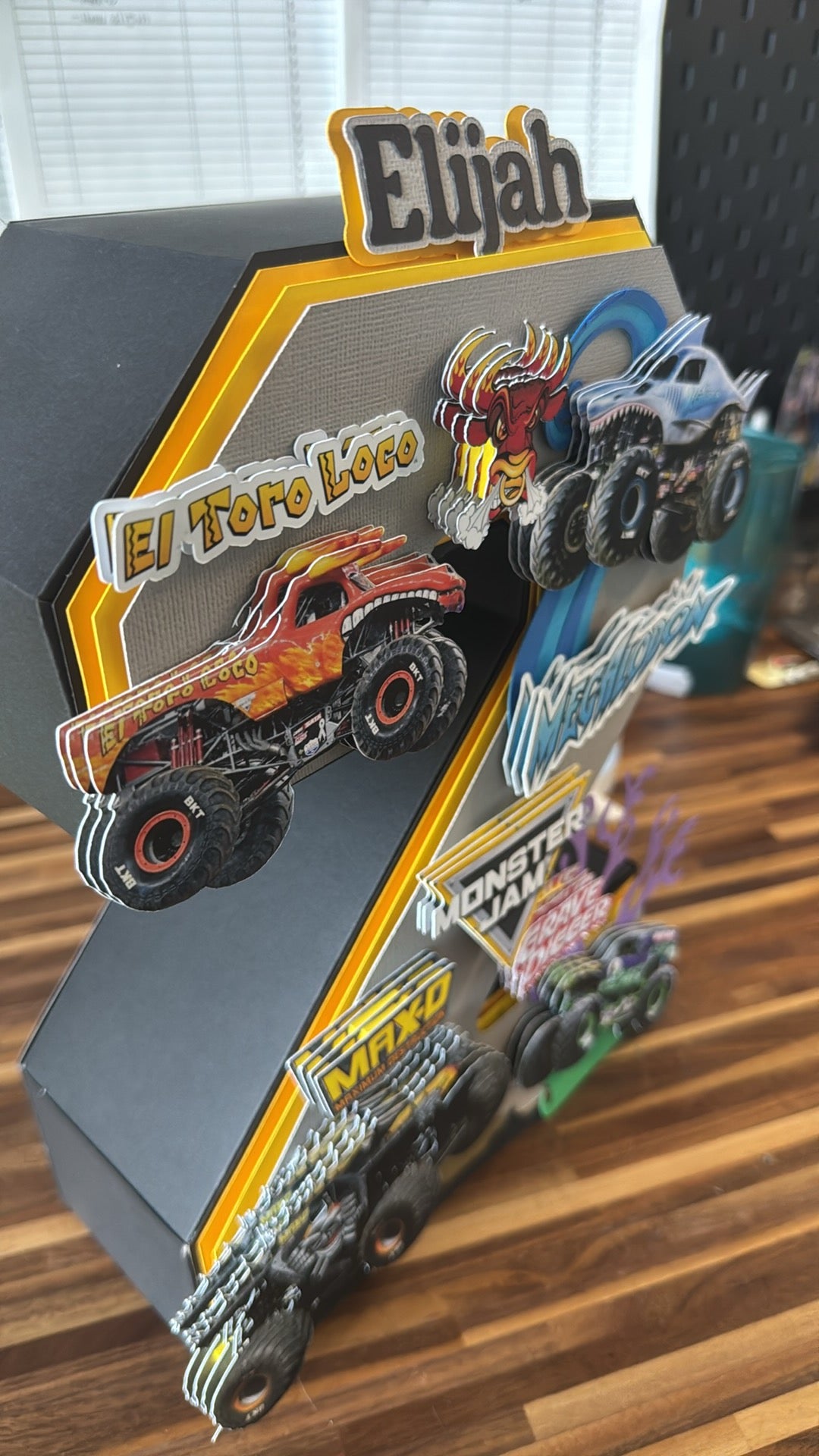Monster Jam Trucks- 3D Number/ Letter