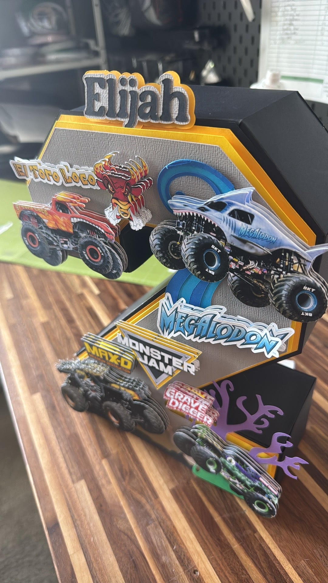 Monster Jam Trucks- 3D Number/ Letter