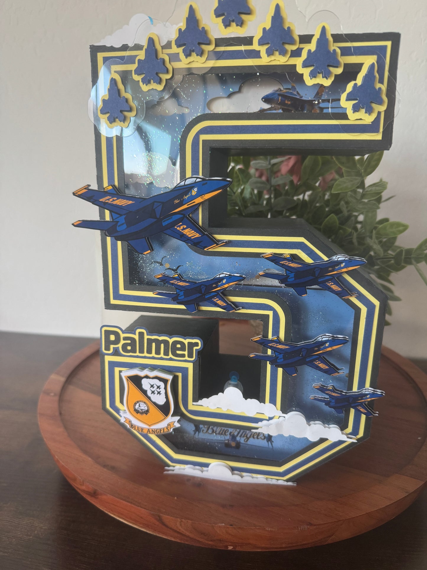 Blue Angels Monster Jam - 3D Number/ Letter