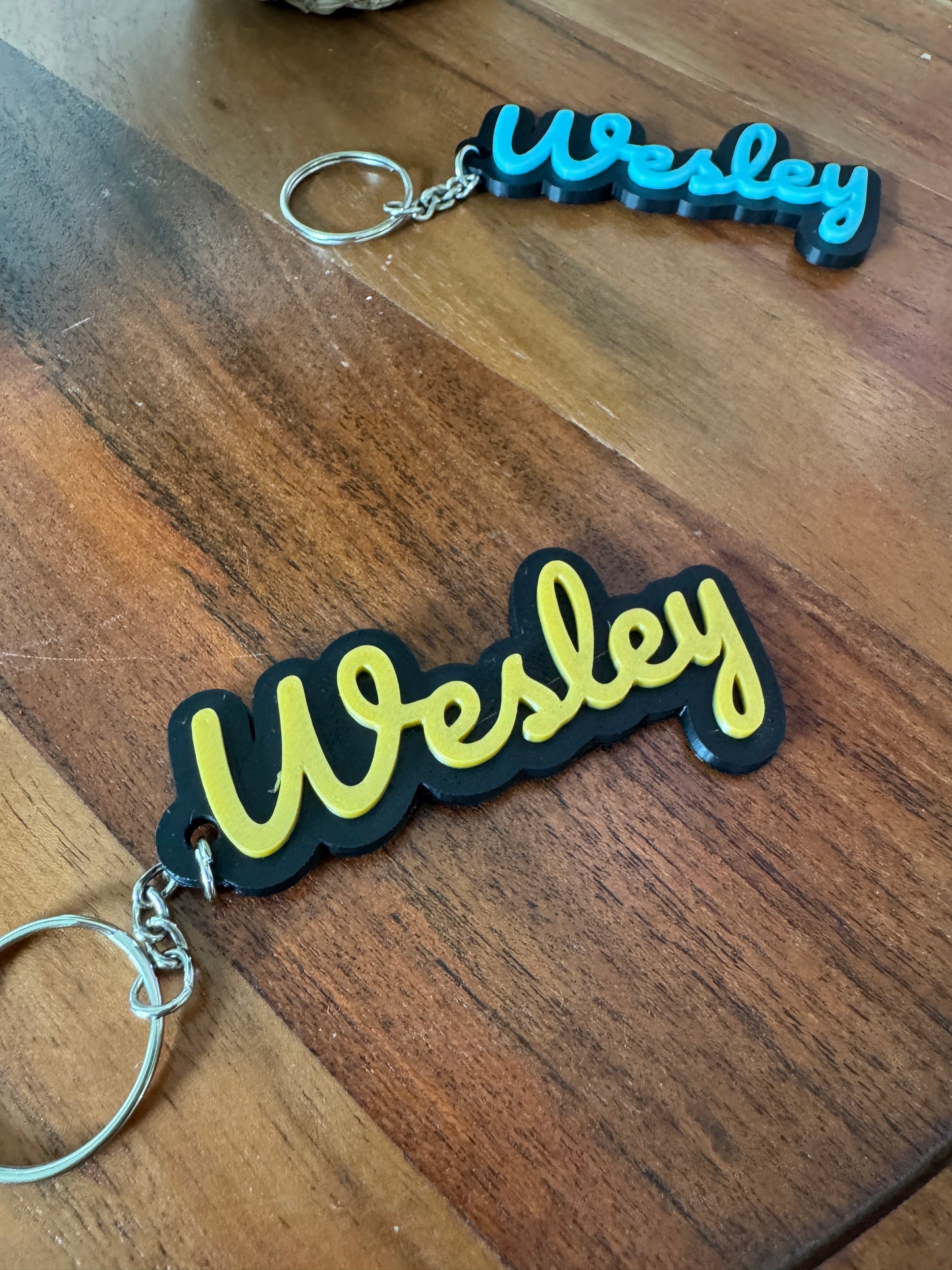 3D Printed Name Keychains