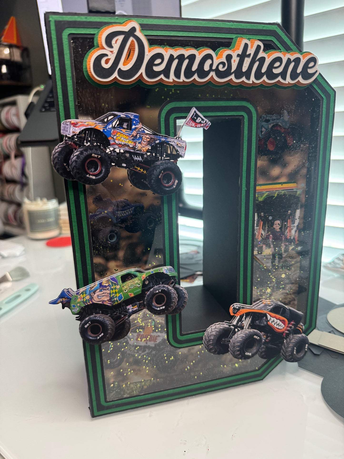 Monster Jam Trucks- 3D Number/ Letter