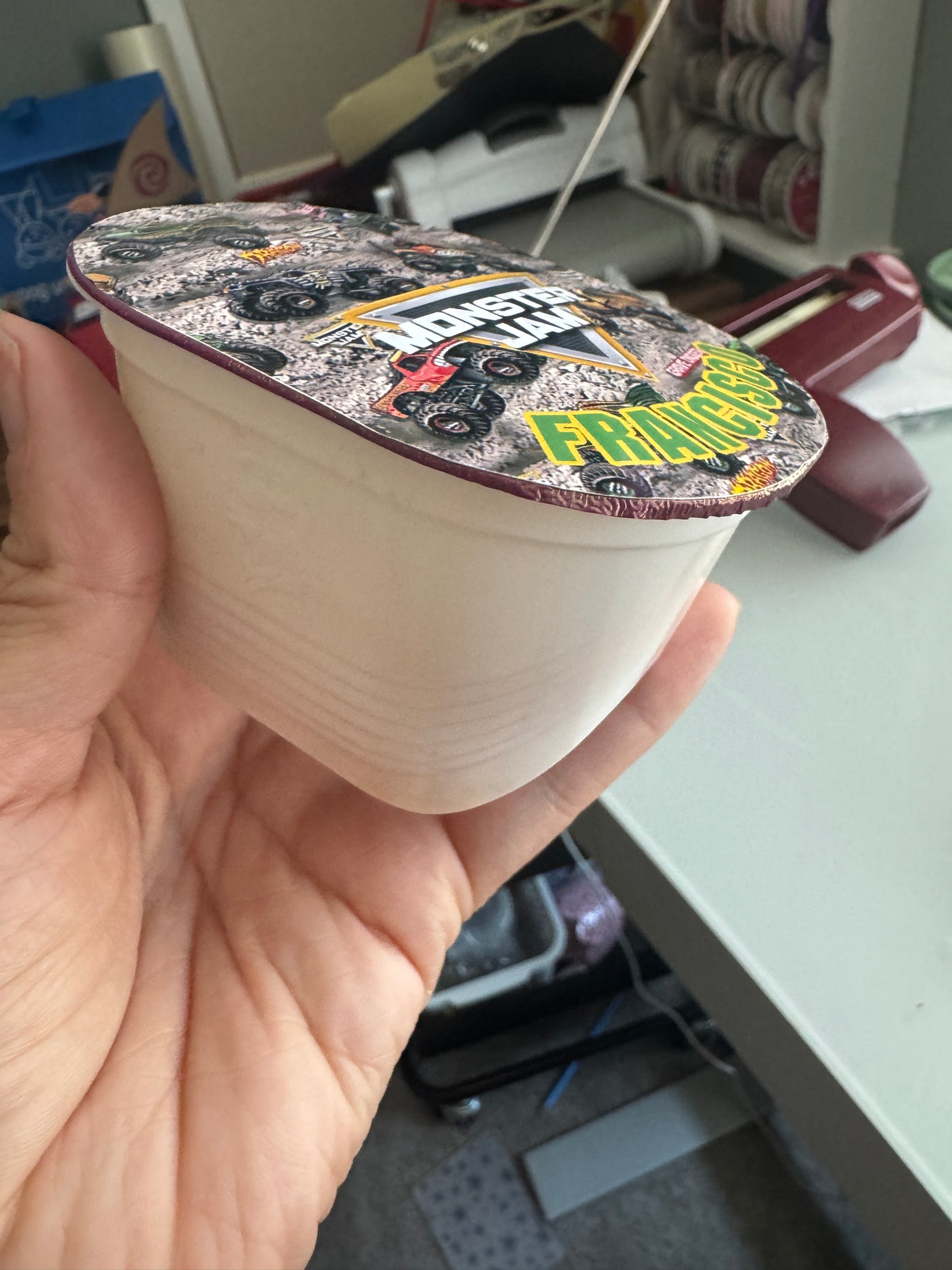 Monster Jam Pringles Lid sticker