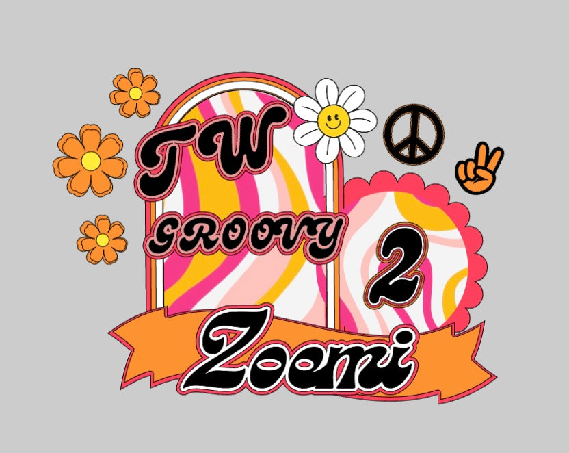 Two Groovy - Cake topper