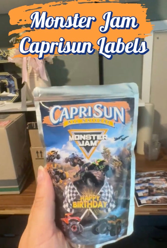 Monster Jam - Caprisun labels