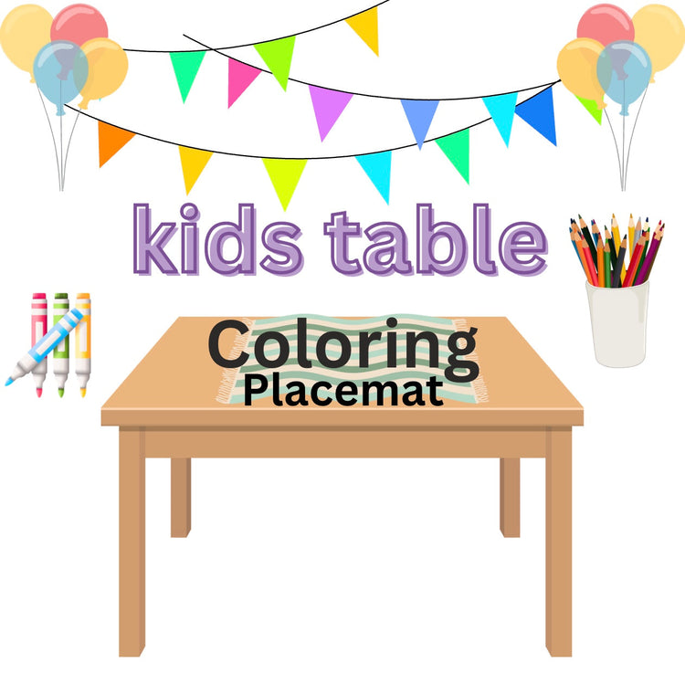 Coloring placemat