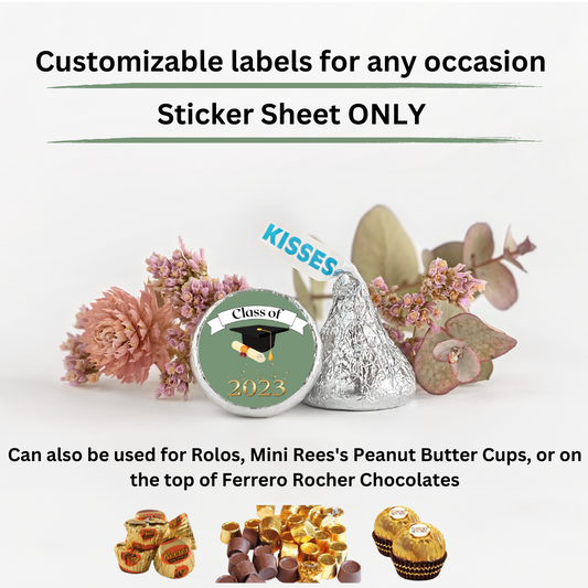 Mini Chocolate Stickers - Graduation