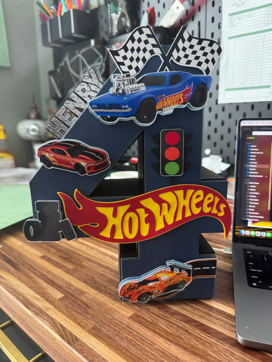 Hot wheels - 3D Number/ Letter
