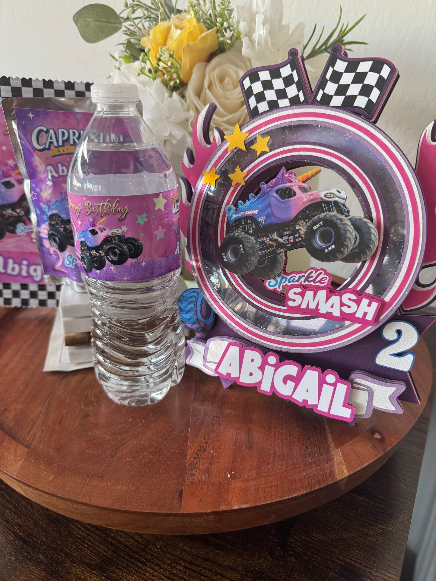 Sparkle Smash - water bottle label