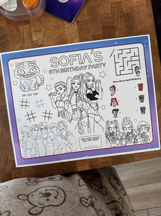 K-pop Hunterx - placemat