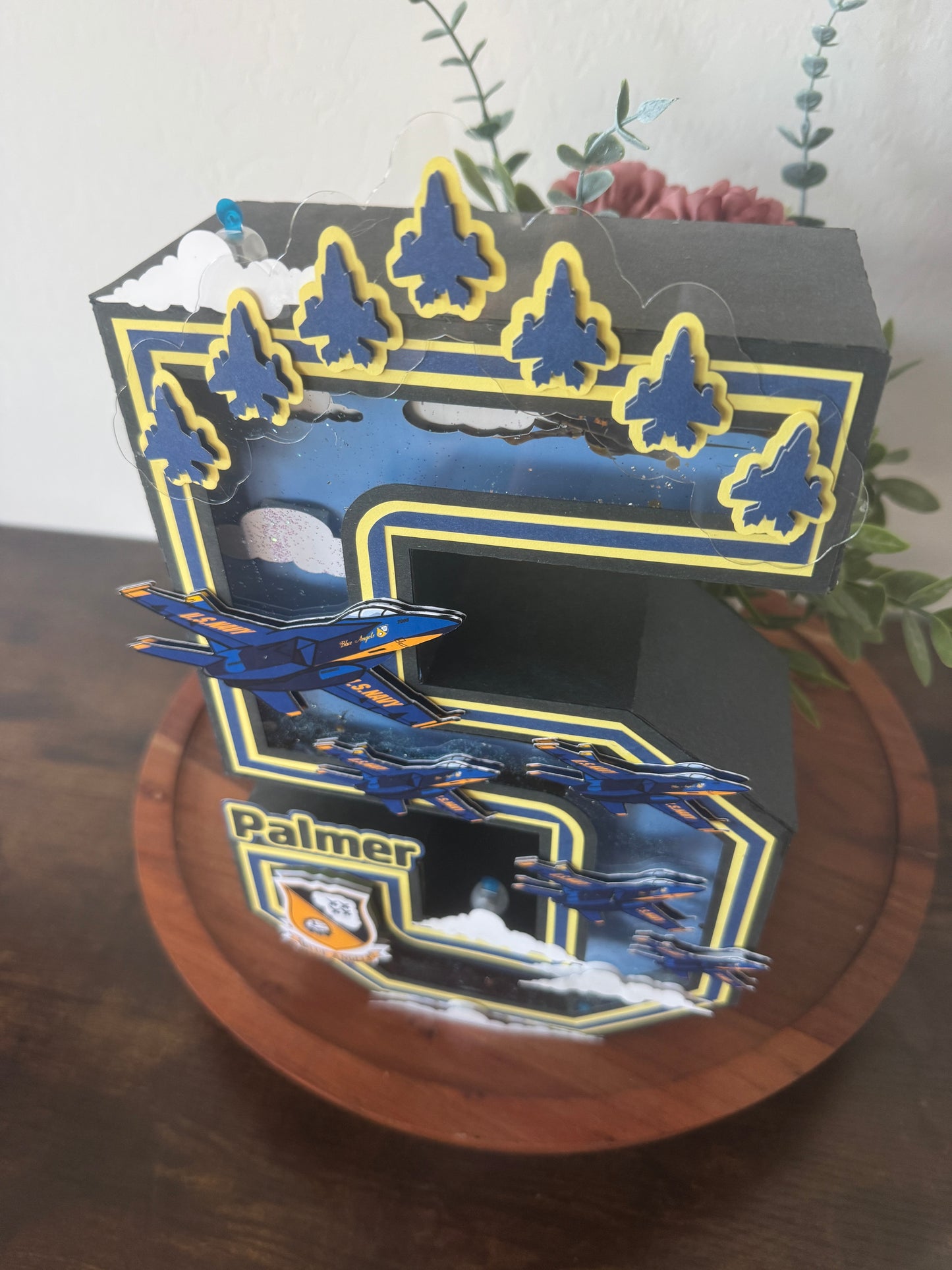 Blue Angels Monster Jam - 3D Number/ Letter
