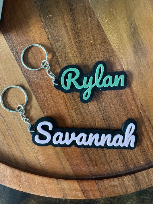 3D Printed Name Keychains