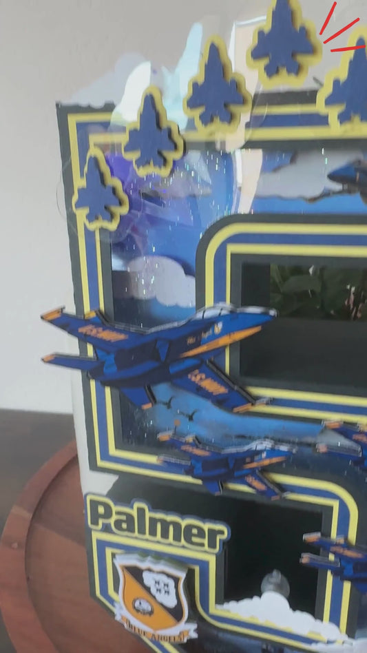 Blue Angels Monster Jam - 3D Number/ Letter