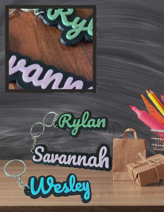 3D Printed Name Keychains