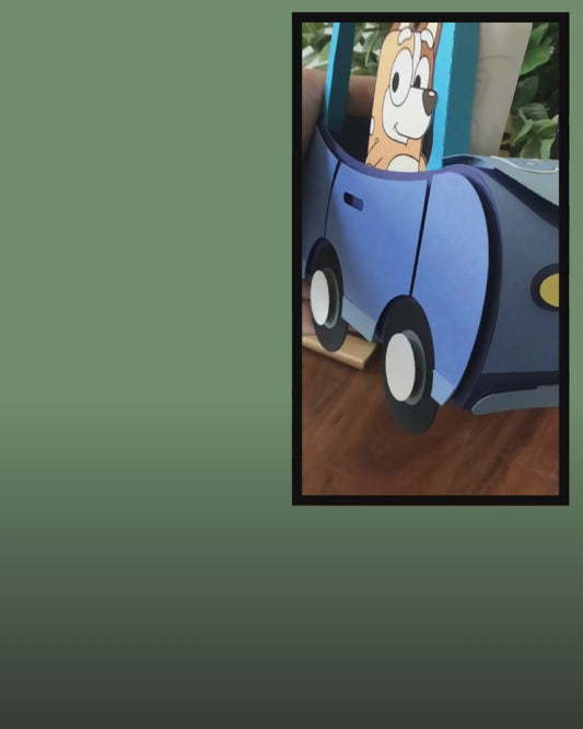 Bluey Car-Shaped Activity box