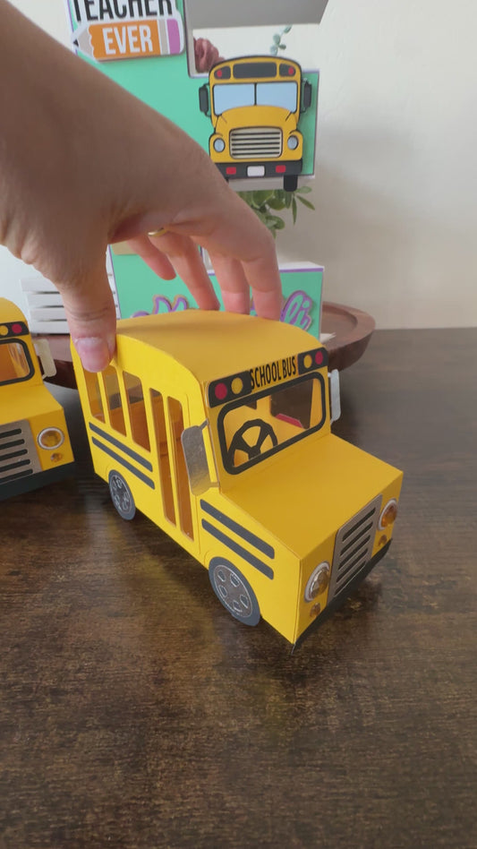 School Bus Favor Box